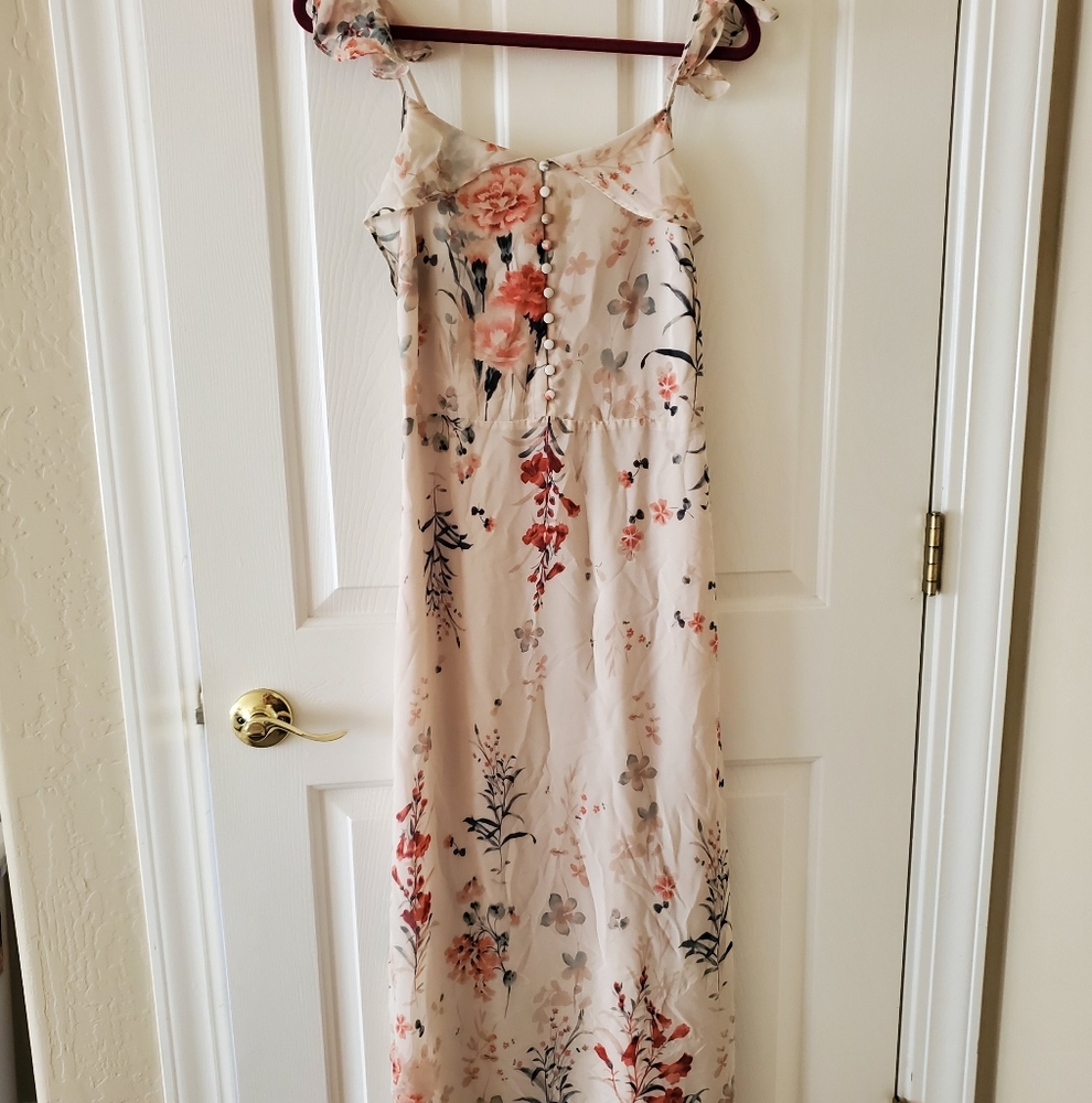 Dress Forum beige floral maxi dress